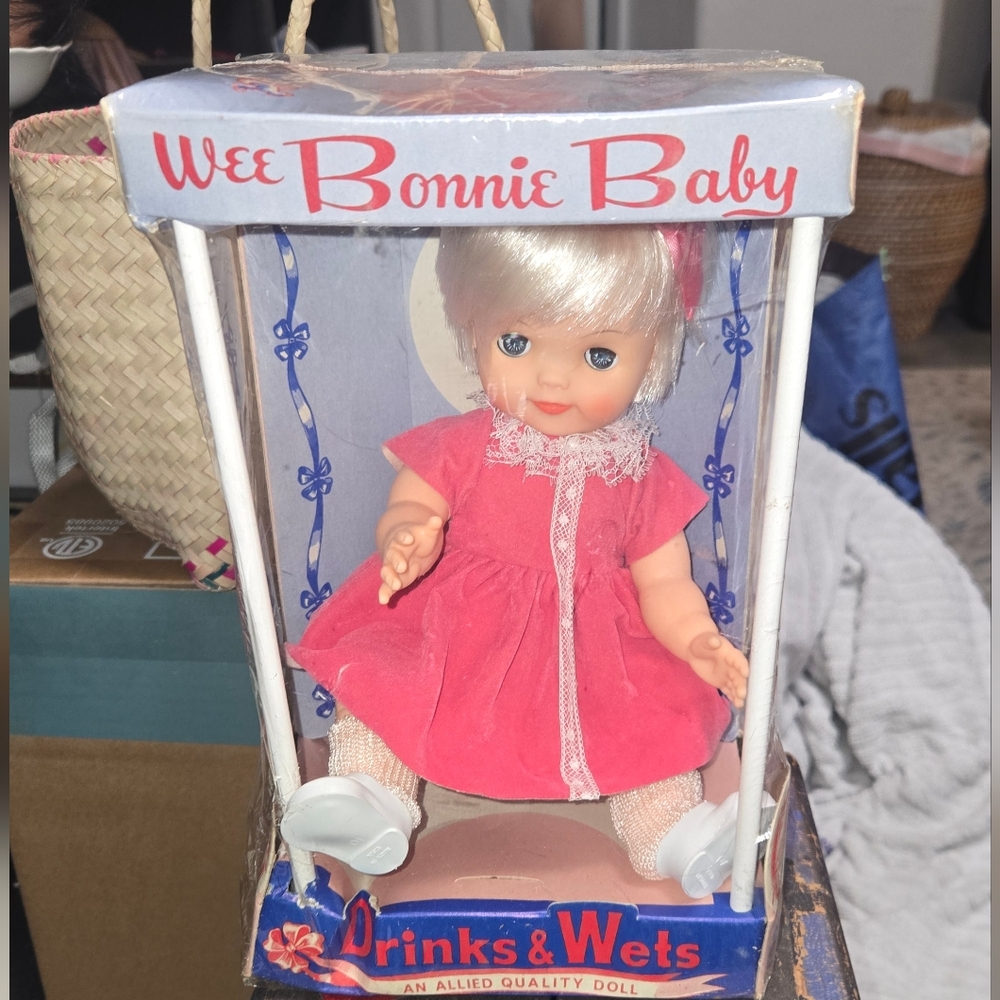 Vintage Wee Bonnie Baby Doll By Allied Eastern From 1960s